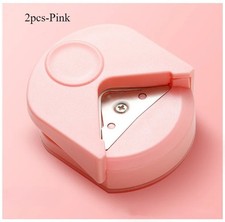 Corner Rounder Punch Portable Paper Card Photo Cutter Craft Tool 1 Pc Pink