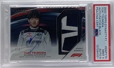 2022-23 Topps Dynasty F1 Yuki Tsunoda Patch Auto Autograph Black #2/2 PSA 9 SSP