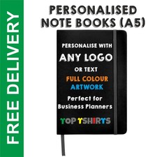 Personalised A5 Notebook Hardcover Notepad | Custom Printed Journal Business
