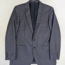 J.Crew Thompson Wool Blazer Sport Coat Two Button Blue Men's 40R Double Vent