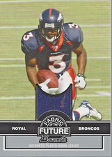 2008 Bowman Fabric of the Future Eddie Royal Player Worn Jersey Rookie Premier