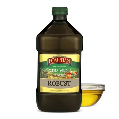 Pompeian Robust Extra Virgin Olive Oil, Contains Polyphenols, First Cold Pres...