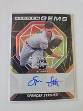 2021 Panini Elite Extra - Hidden Gems Spencer Strider #HG-SS Black (AU, RC)