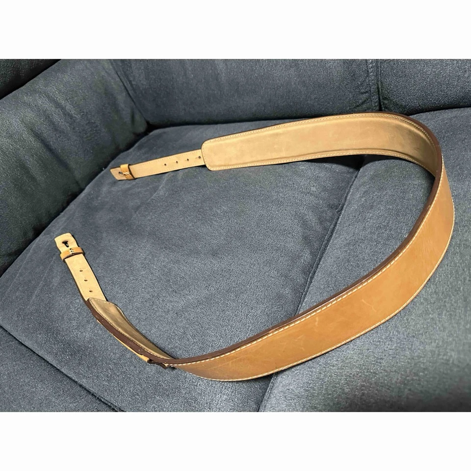 Guitarra Knaggs Guitarras Cuero Correa Marrón Usada Foto 3 de 4