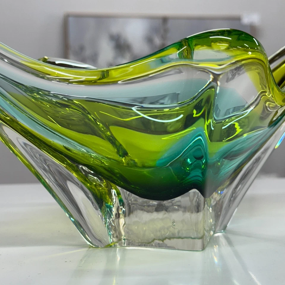 1960s Czech Josef Hospodka studio glass Bowl Mid century vintage Czechoslovakian - image 3 of 4