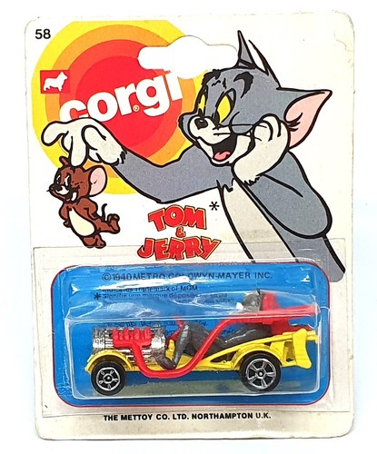 Corgi Appx 7cm Long Diecast No. 58 - Tom & Jerry Car - Yellow - 第 1/5 張圖片