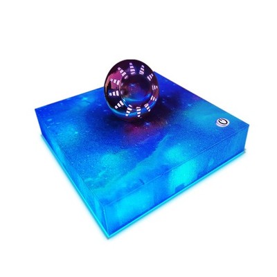 Magnetic Levitating UFO Lamp, Floating 360°Rotating RGB Galaxy Light Display,...