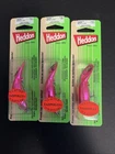 Lot of Thre (3) Heddon Clatter Tadpolly -  Metallic Pink Lures