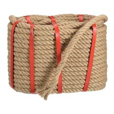 Natural Jute Rope 33/64" x 100 Ft Thick Twisted Manila Rope Multipurpose
