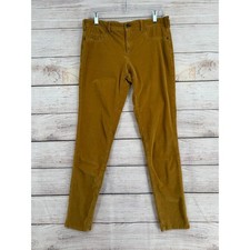 Pilcro Anthropologie Serif Corduroy Skinny Jeans Pants Womens 29 Brown Mustard