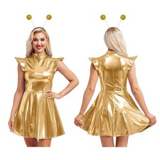 Women's Space Alien Costume Festival Cosplay Performance Outfit Fancy Dress