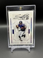 2016 National Treasures Signatures Autograph Steve Smith Sr. /10 Ravens Panthers