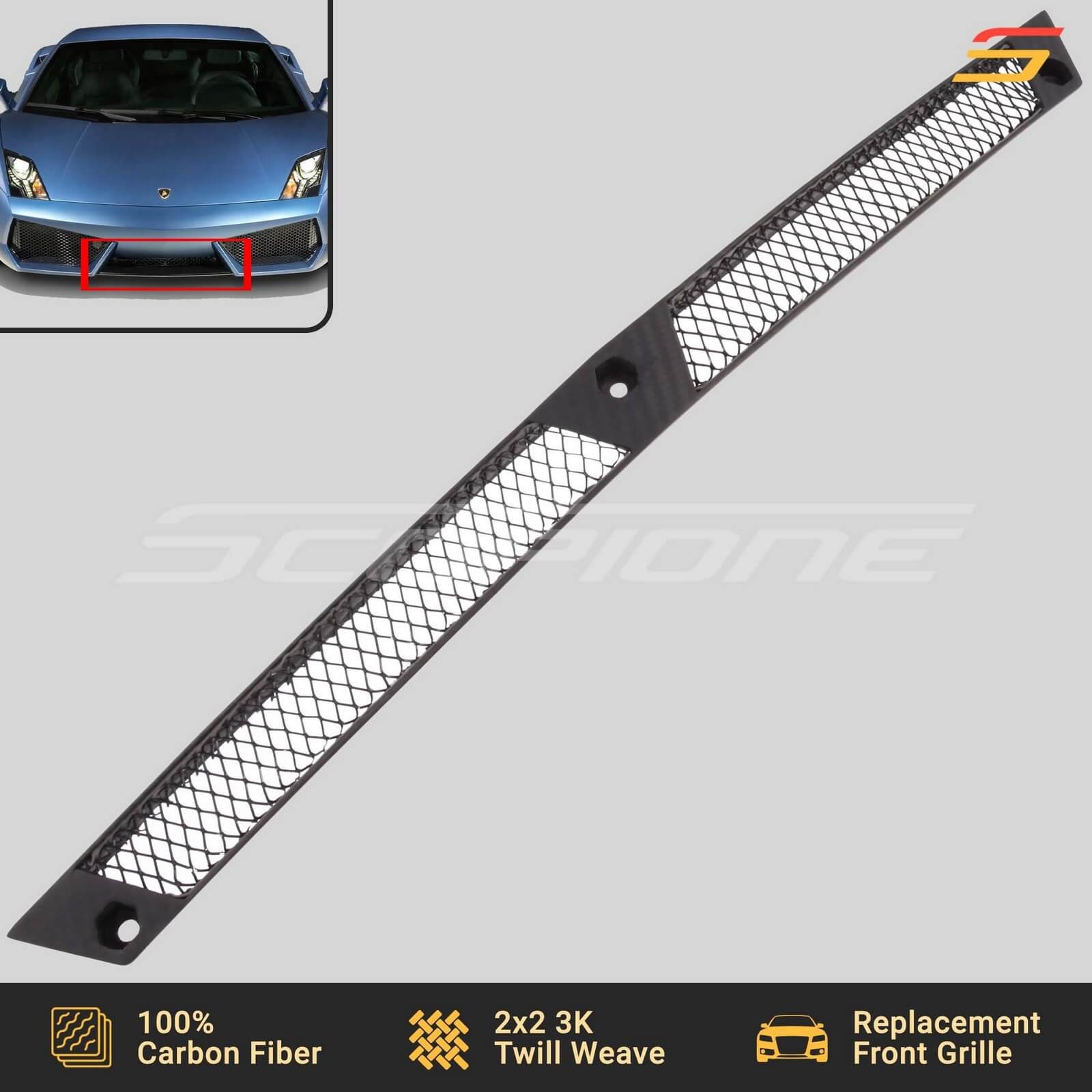 Lamborghini Gallardo Front Bumper grille