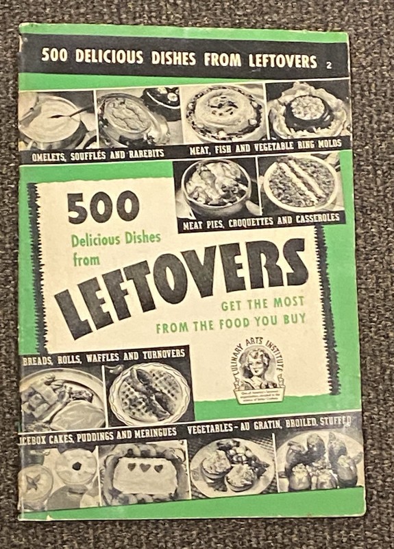 Vintage 500 Delicious Dishes from Leftovers & 250 Fish/SeaFood Recipes Booklets