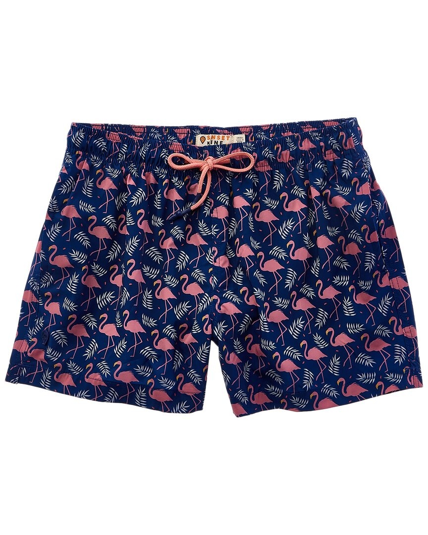 Мужские плавки из микрофибры с принтом Закат и виноградная лоза