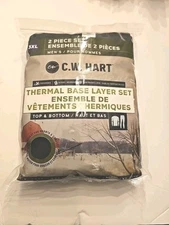 CW Hart Thermal Base Layer Set Top and Bottom Mens Size 3XL  Warm Brushed Lining