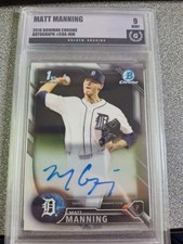 Matt Manning 2016 Bowman Chrome First AUTO Golden Grading 9 CDA-MM