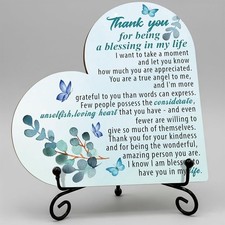 Thank You Gifts for Women, Being a Blessing in My Life, Wood 3