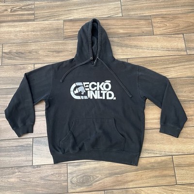 Ecko Unltd Hoodie Men s Large Black Sweatshirt Y2K Hip Hop VTG