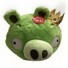 Angry Birds Green Pig Commonwealth King Plush Head - No Sound
