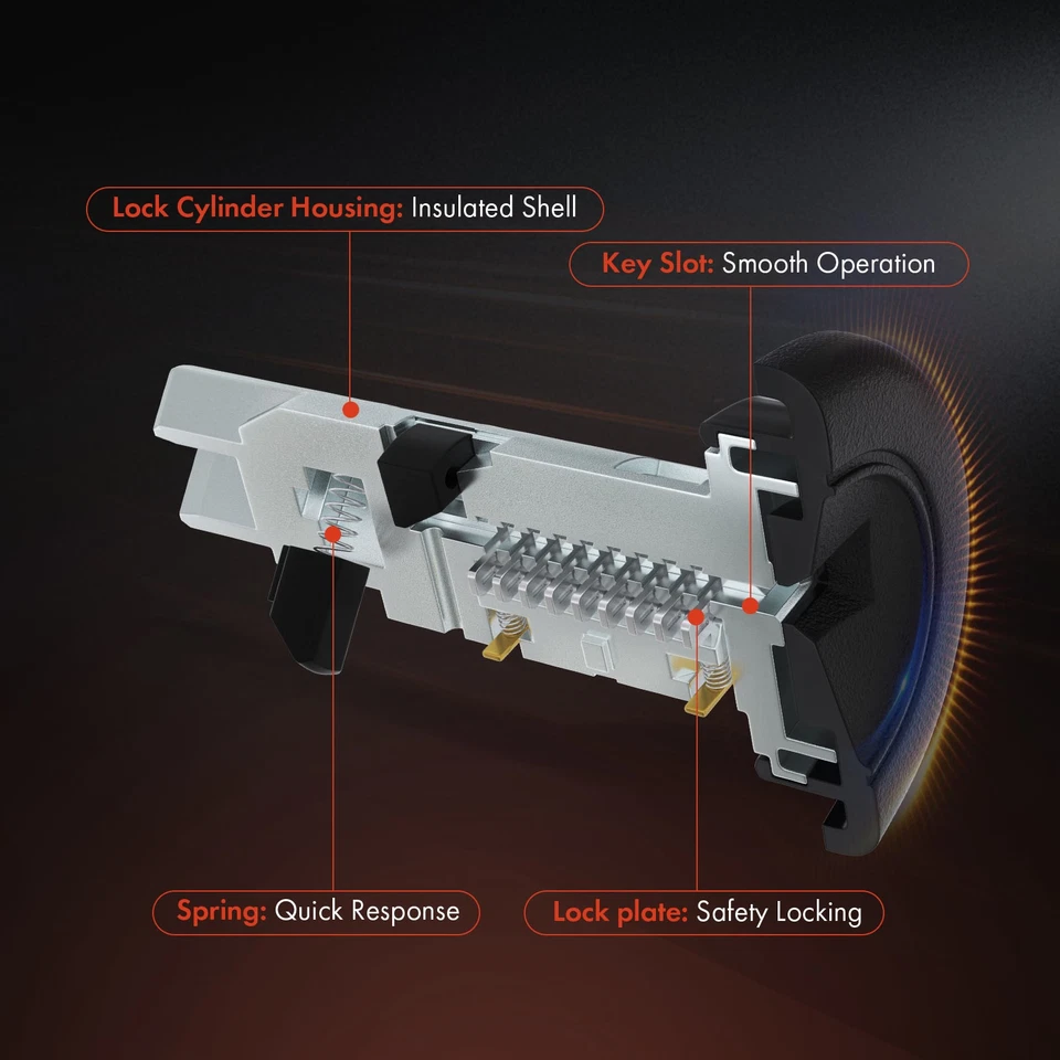 Cilindro de bloqueo de encendido Zamak 5 para Chevrolet Aveo Aveo5 Optra Pontiac G3 Wave Foto 3 de 4