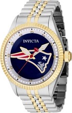 NEW INVICTA WATCH NFL NEW ENGLAND PATRIOTS 42474 43MM PC21 QUARTZ NO BOX