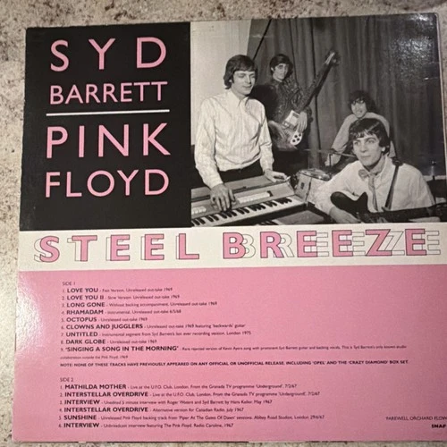 Syd Barrett Pink Floyd Steel Breeze Vinyl LP Psychedelic Rock 12" 33 RPM