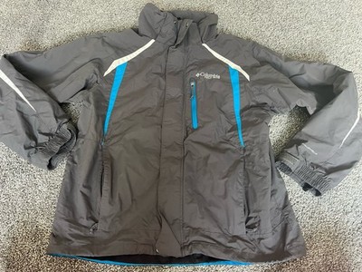 Columbia Field Gear Interchange Jacket Men Medium Omni Tech Waterproof Hooded A9