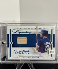 Roberto Alomar 2024 Panini National Treasures Legendary Lumber Auto 1/1 