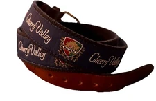 Cherry Valley Golf Club-Private Label Stretch Nylon/Leather Golf Belt-Size 40