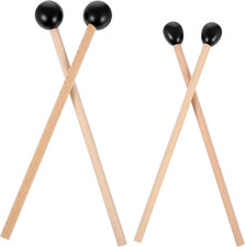 4 Pcs Tongue Drum Mallets Rubber Bell Mallets 8.3  6.7" Xylophone Mallet Percus