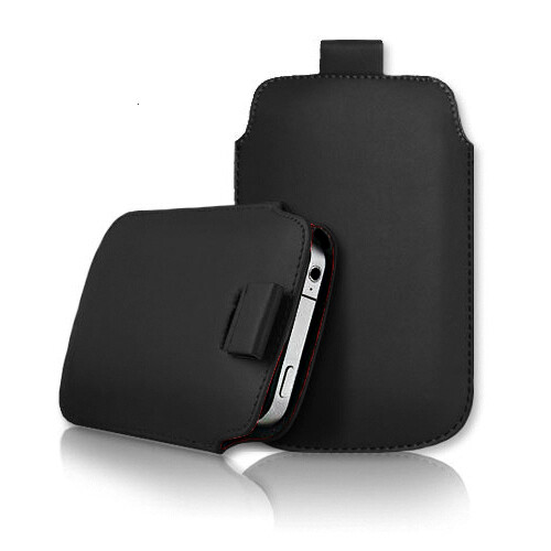 QUALITY LEATHER PULL TAB CASE COVER POUCH SLEEVE FOR NOKIA & DORO