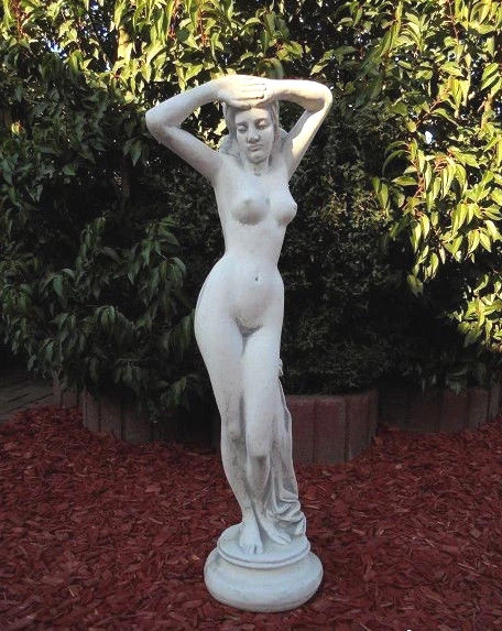 Stein-Skulptur Weiblicher Akt: Englischer Antik Steinguss | - Garten - Figuren - Skulpturen | Art.-Nr. 18019