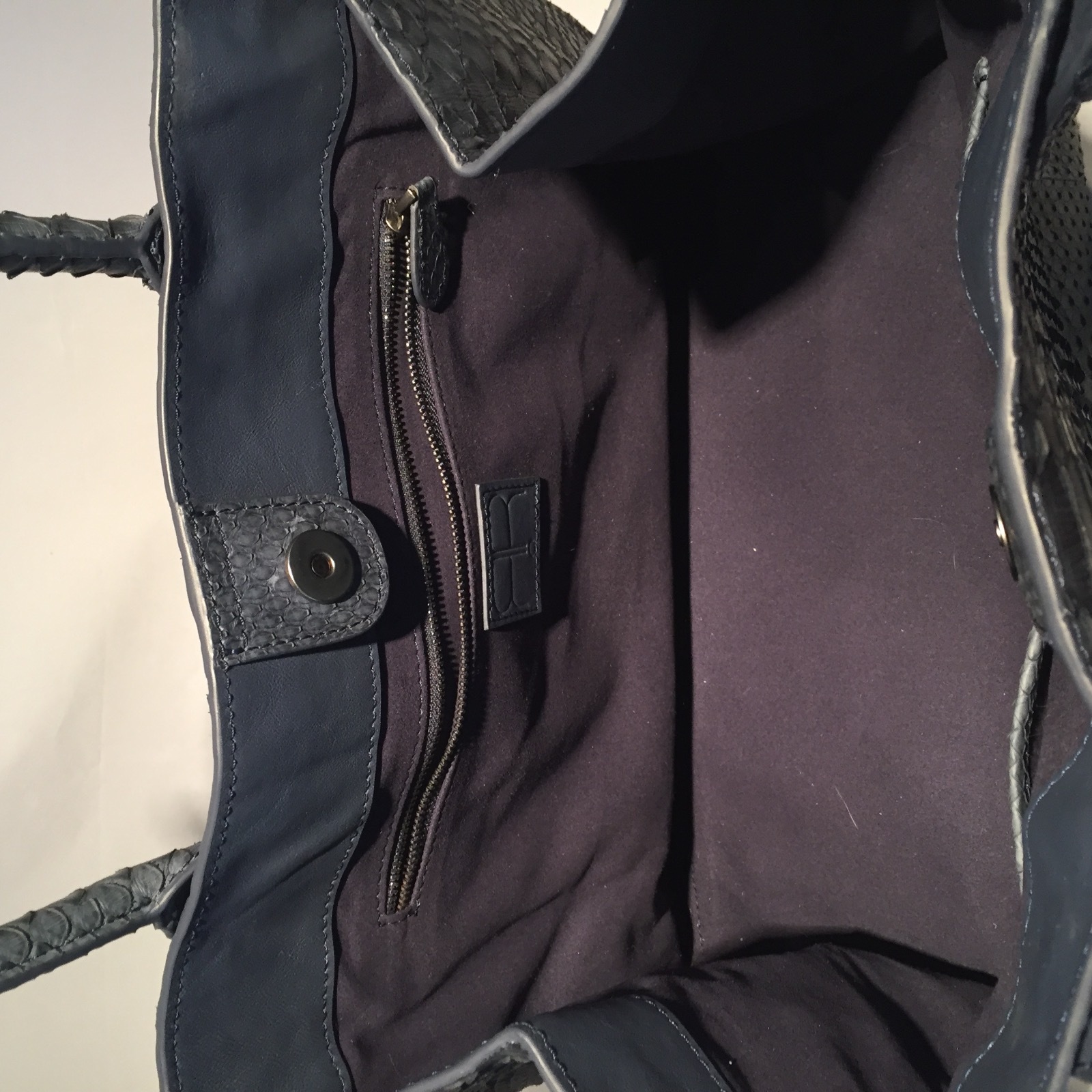 python navy handbag by robin rand exclusive - image 6