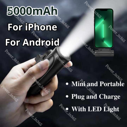 5000mAh Portable Power Bank Mini Battery Charger For Android iPhone 15 14 8 7 6 - Afbeelding 1 van 11