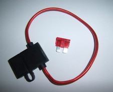 14 Gauge Ga AWG ATC In-Line Fuse Holder w/Free Fuse Car Audio Alarm Electronics