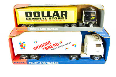 divers - 2 camions semi remorque en tôle - en l'état , Vente aux