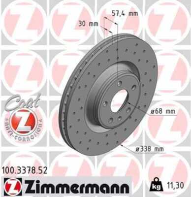LORDCO - ZIMMERMAN 100337852 Disc Brake Rotor