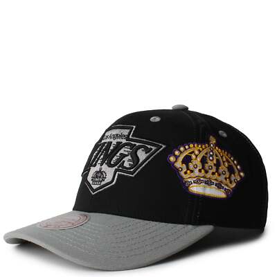 MENS MITCHELL & NESS NHL OVERBITE PRO SNAPBACK VNTG KINGS