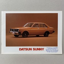 DATSUN SUNNY / brochure catalogue 12p NL 1978 / J. Wilhelm Amsterdam / top!