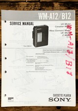 Sony WM-A12 WM-B12 Radio Cassette Service Manual Original 