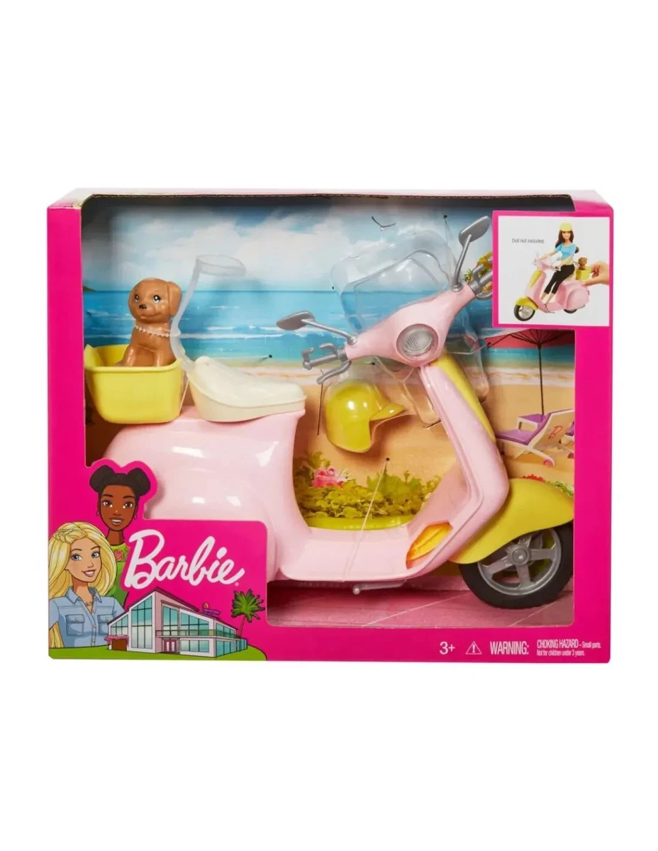 Barbie Set Con Bambola E Scooter A Pile Giocattolo Per Bambine (Modello FHV80)