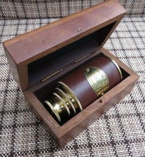 Colonel Telescope 8" Brass with Wood Box-NauticalMart