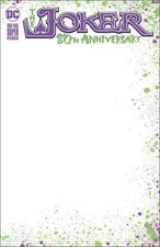 JOKER #1 80TH Anniversary BLANK SKETCH Variant ships NOW Fast with card Batman