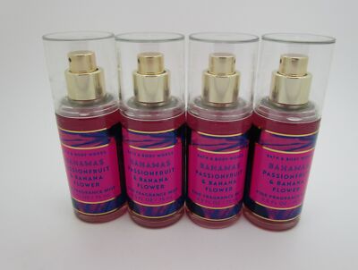 Bahamas Passionfruit & Banana Flower BATH BODY WORKS TRAV SZ Fragrance Lot of 4