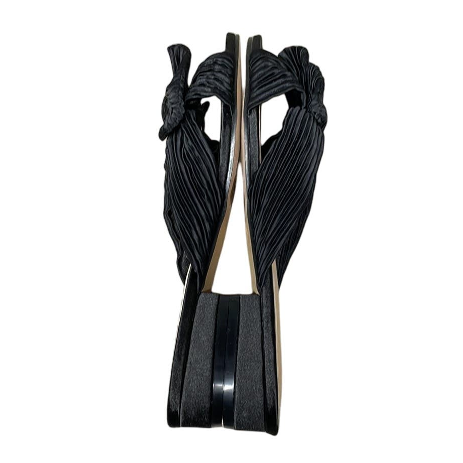 APL Nuovi sandali Scoop neri nodo slide taglia 7