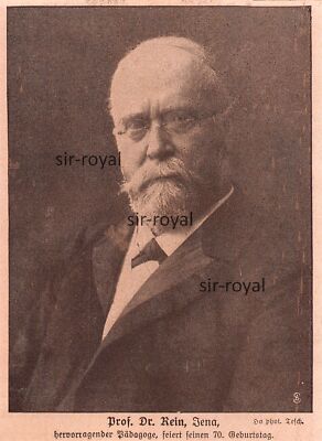 Prof. Dr. Rein - Jena - 1917 - Historische Aufnahme ~8x12cm