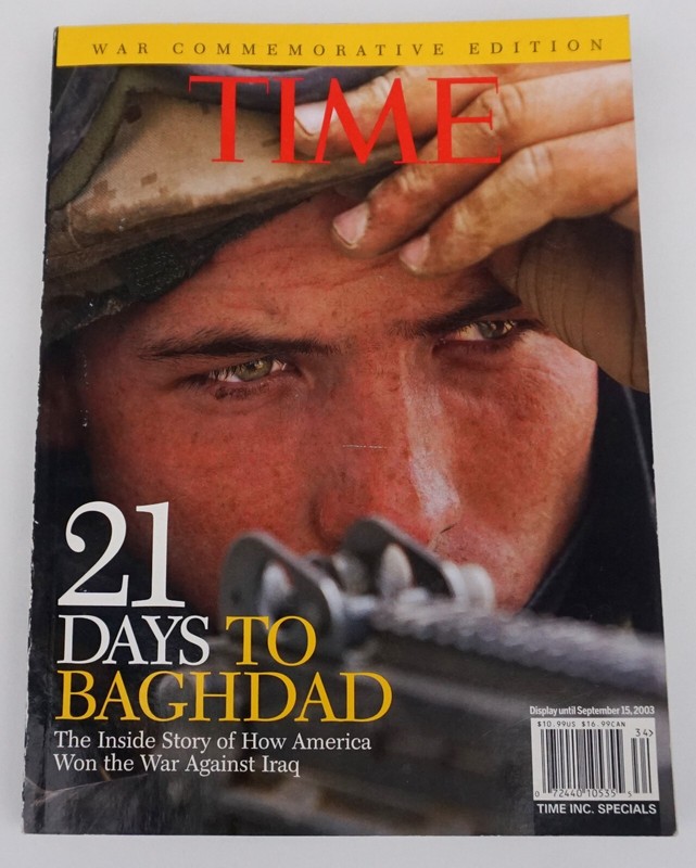 Time Magazine 2003 Iraq War Commemorative Edition 21 Days To Baghdad