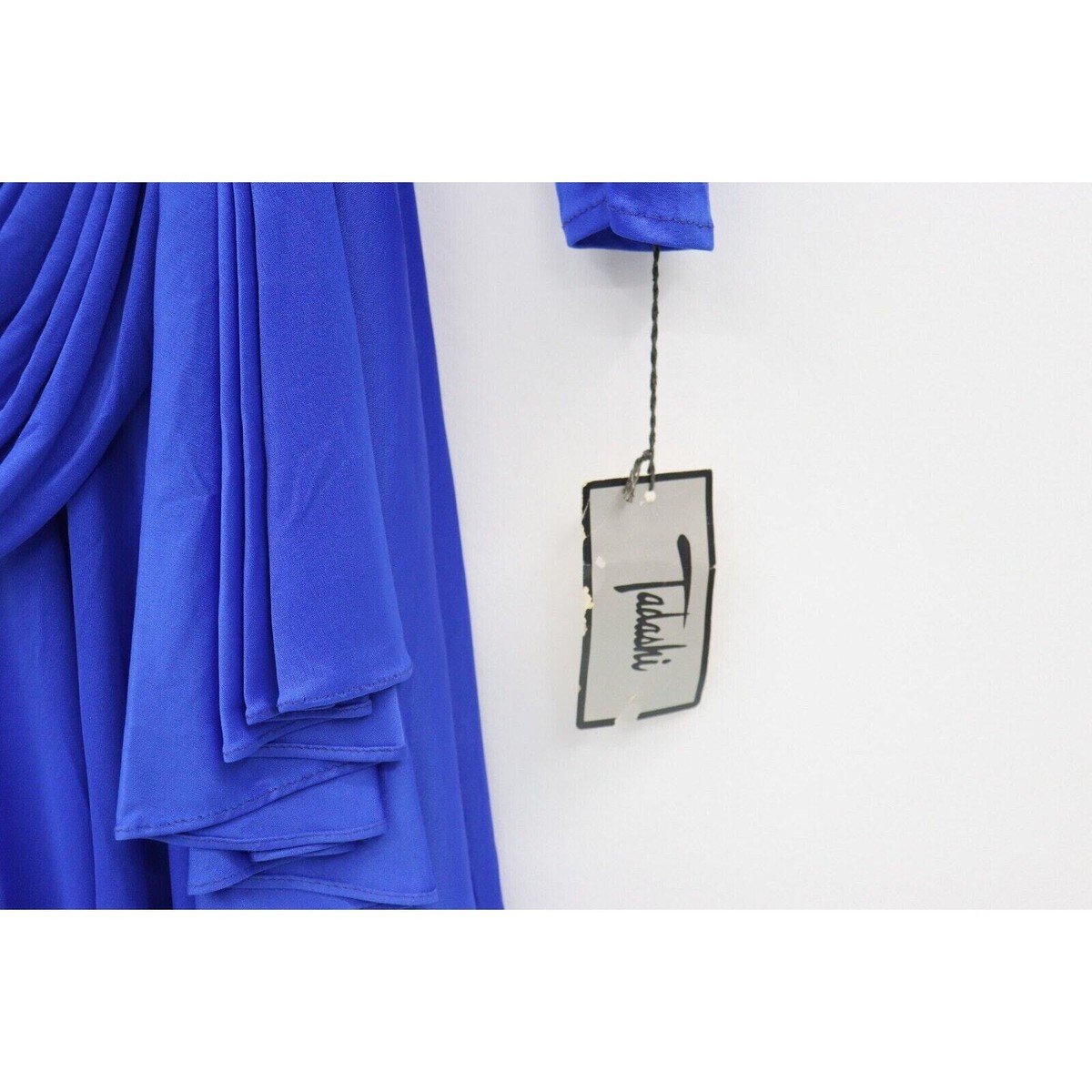 Tadashiさん専用 Vintage Tadashi Size 16 Royal Blue Side Diamond Detail Dress