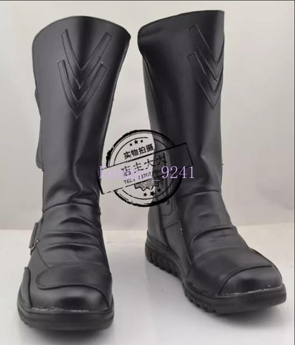Darth Maul Cosplay Schuhe Star Wars schwarze Stiefel Halloween Cos Schuhe maßgeschneidert - Bild 10 von 10